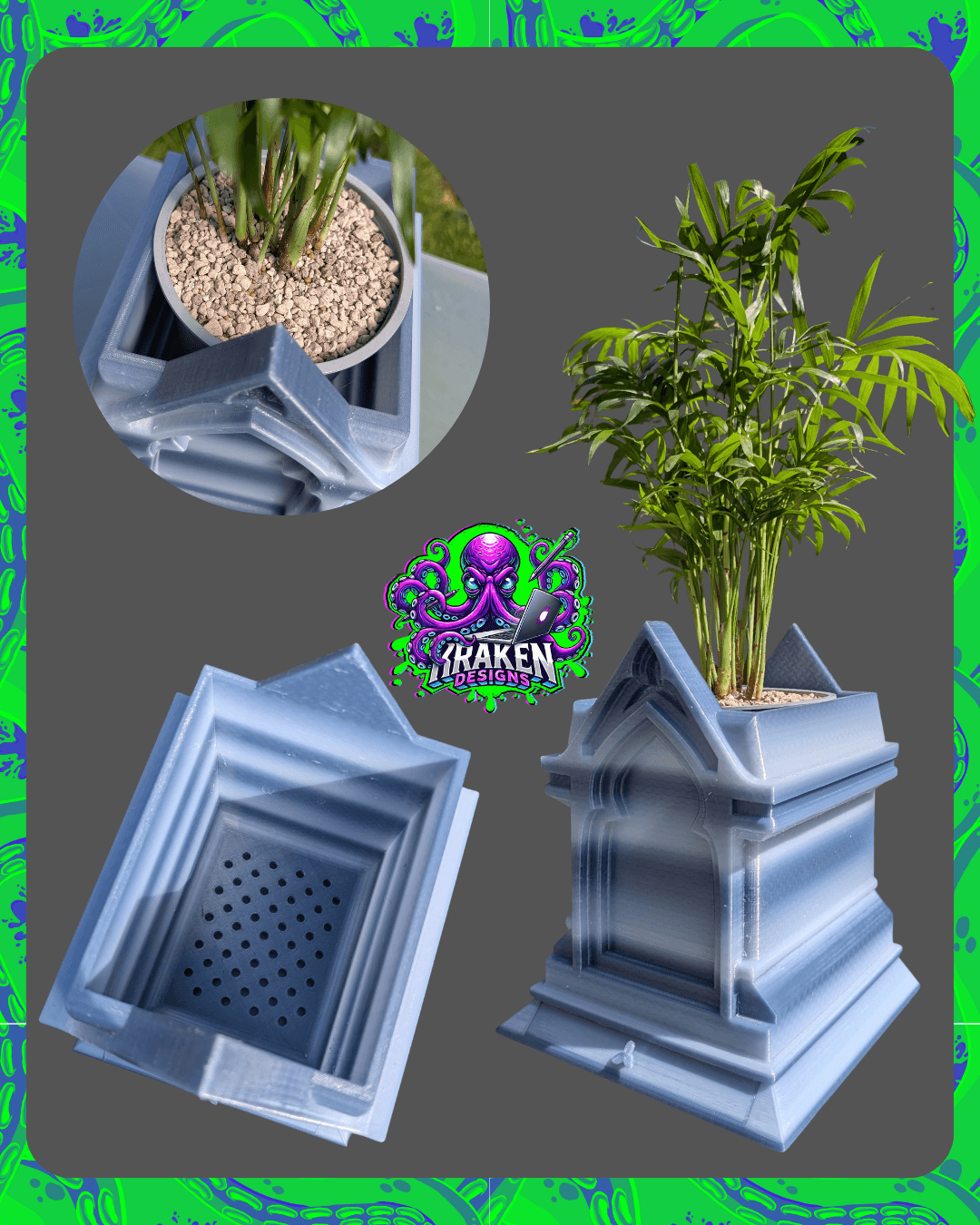 Tombstone planters 3d model