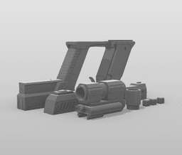 HELLDIVERS 2 - P-2 P2 PEACEMAKER PISTOL - HIGH QUALITY 3D PRINT MODEL 3d model