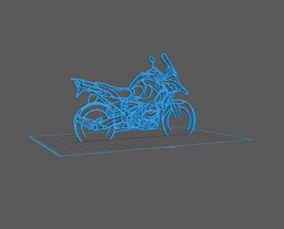 BMW - R1250 GS Wall Art 3d model