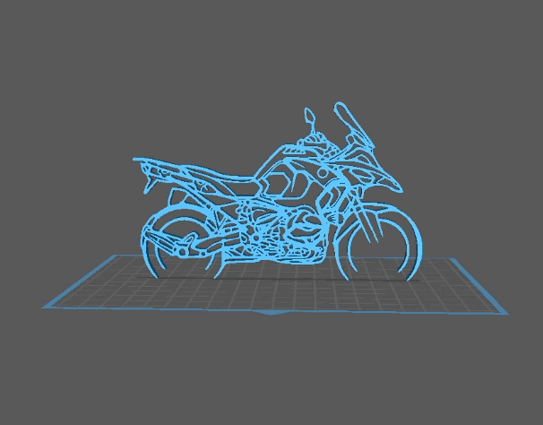 BMW - R1250 GS Wall Art 3d model