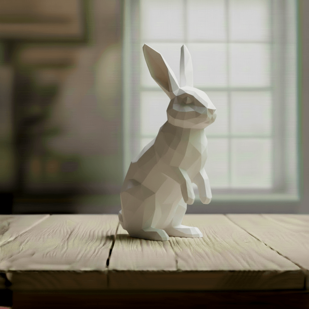 rabbit lowpoly 3d model