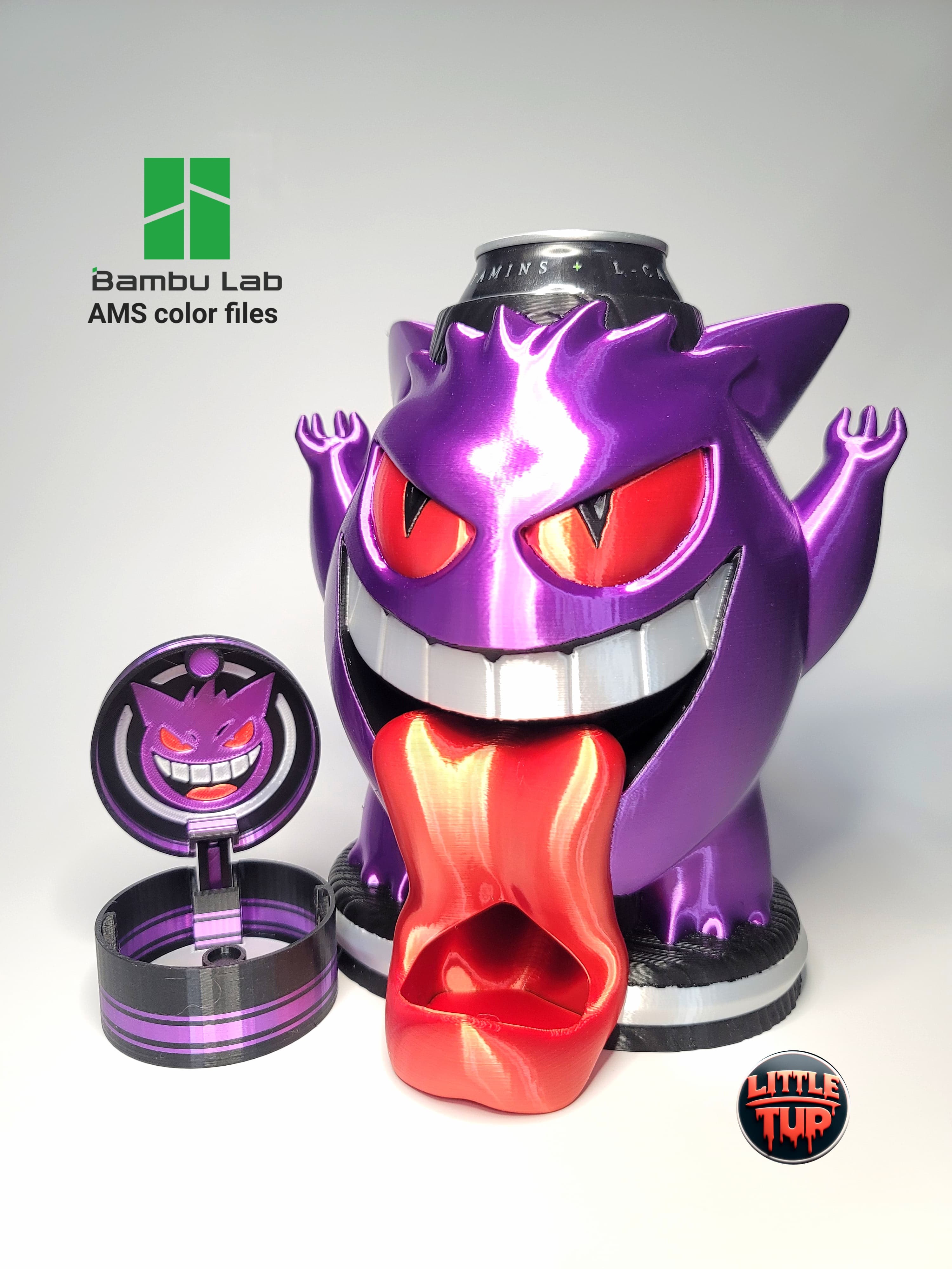 16oz Gengar Can Cozy Dice Tower 3d model