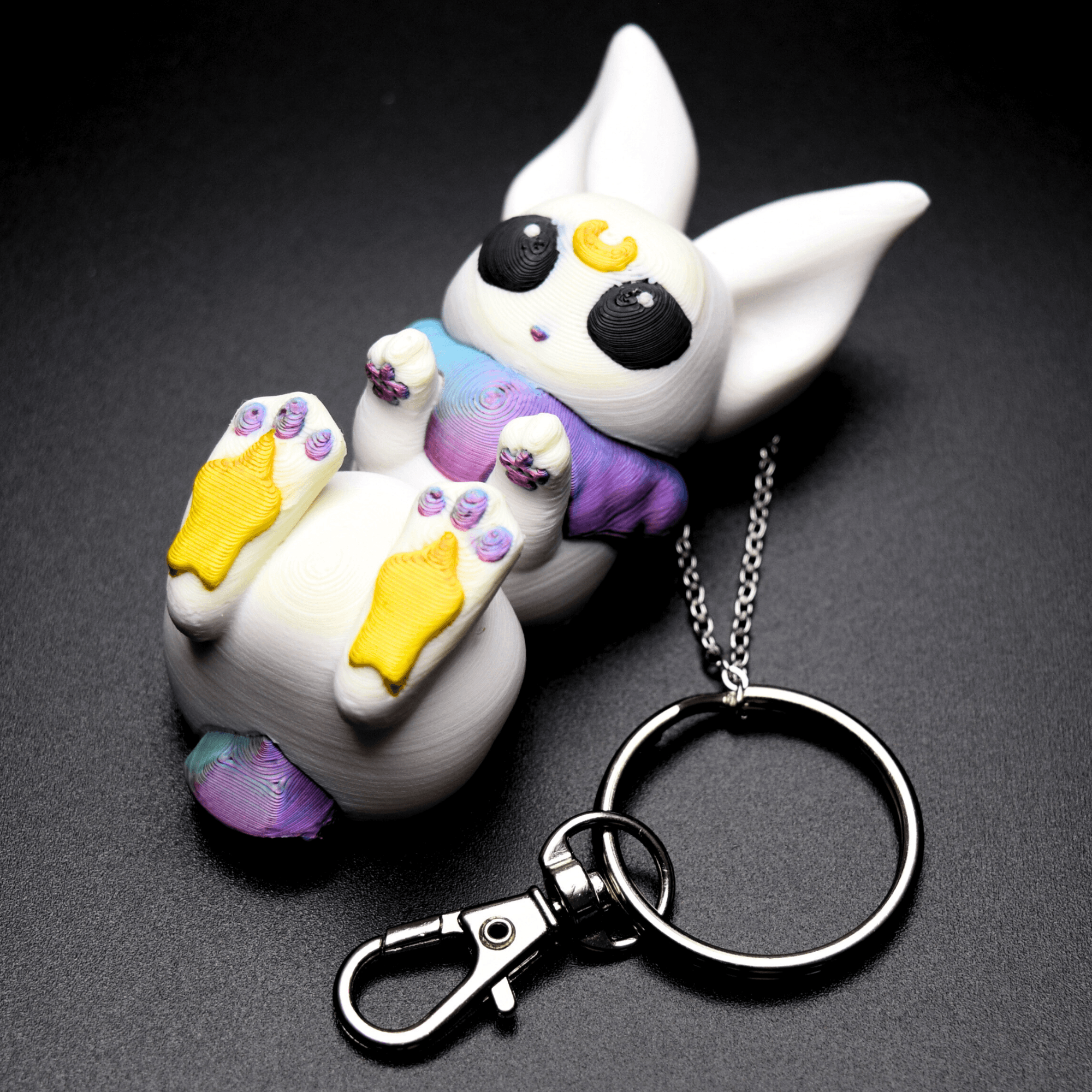 Cotton Candy Daydream the Articulated Cosmic Bunny Fidget Toy 3d model