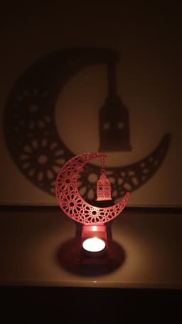 Eid Crescent with Lantern - Shadow Art 3d model