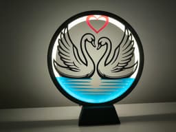 Valentine's Day panels for Ring Lamp 3d model