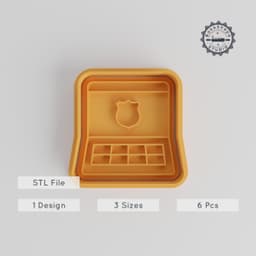School Portal Shape Cutter & Stamp Set, Perfect for Cookies & Fondant, Versatile for School & Education Themes PRODUCT_2953 3d model