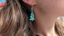 Tree Earring 3d model