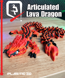 Articulated Lava Dragon- Elder 3d model