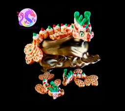 Gingerbread Medium and Baby Dragon (Personal Use) 3d model
