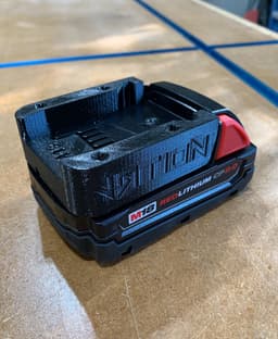 Milwaukee M18 Battery Mount - Milwaukee 18V Battery Mount - 3d model