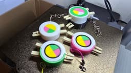 Sushi Roll Keychain mini Puzzle and Fidget! 3d model