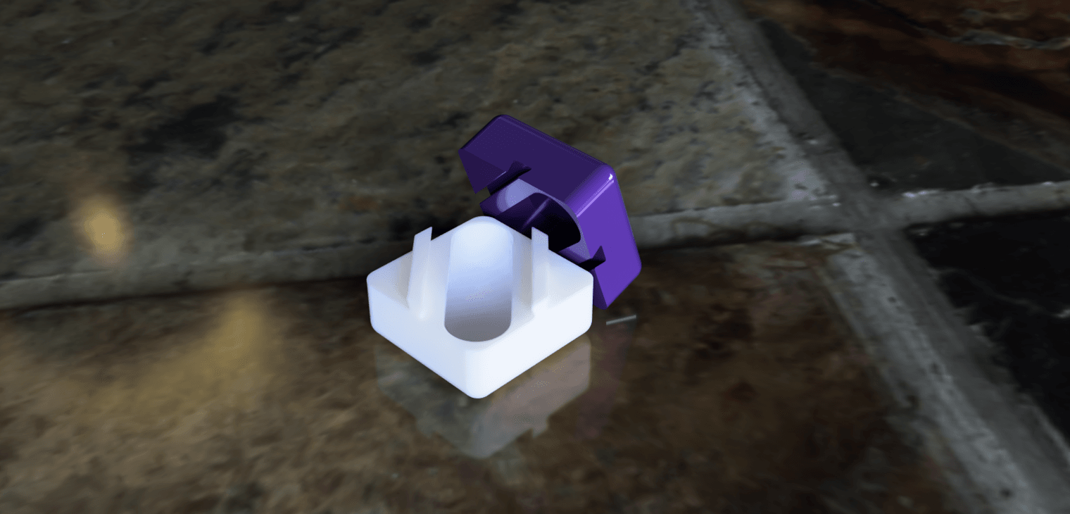 Dove Tail Box: Keep Your Secrets Hidden with a Touch of Fun 3d model