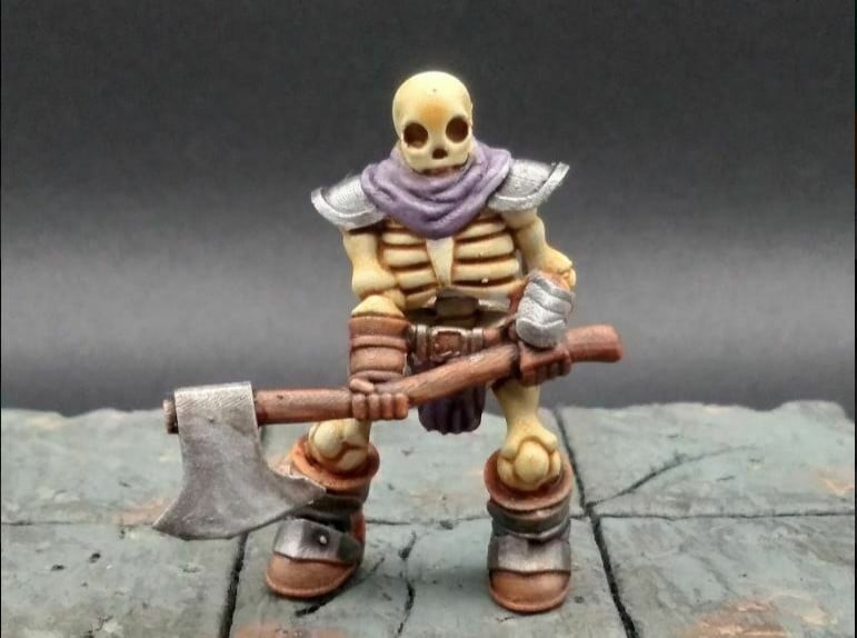 Skeleton Warrior, Miniatures Bundle 3d model
