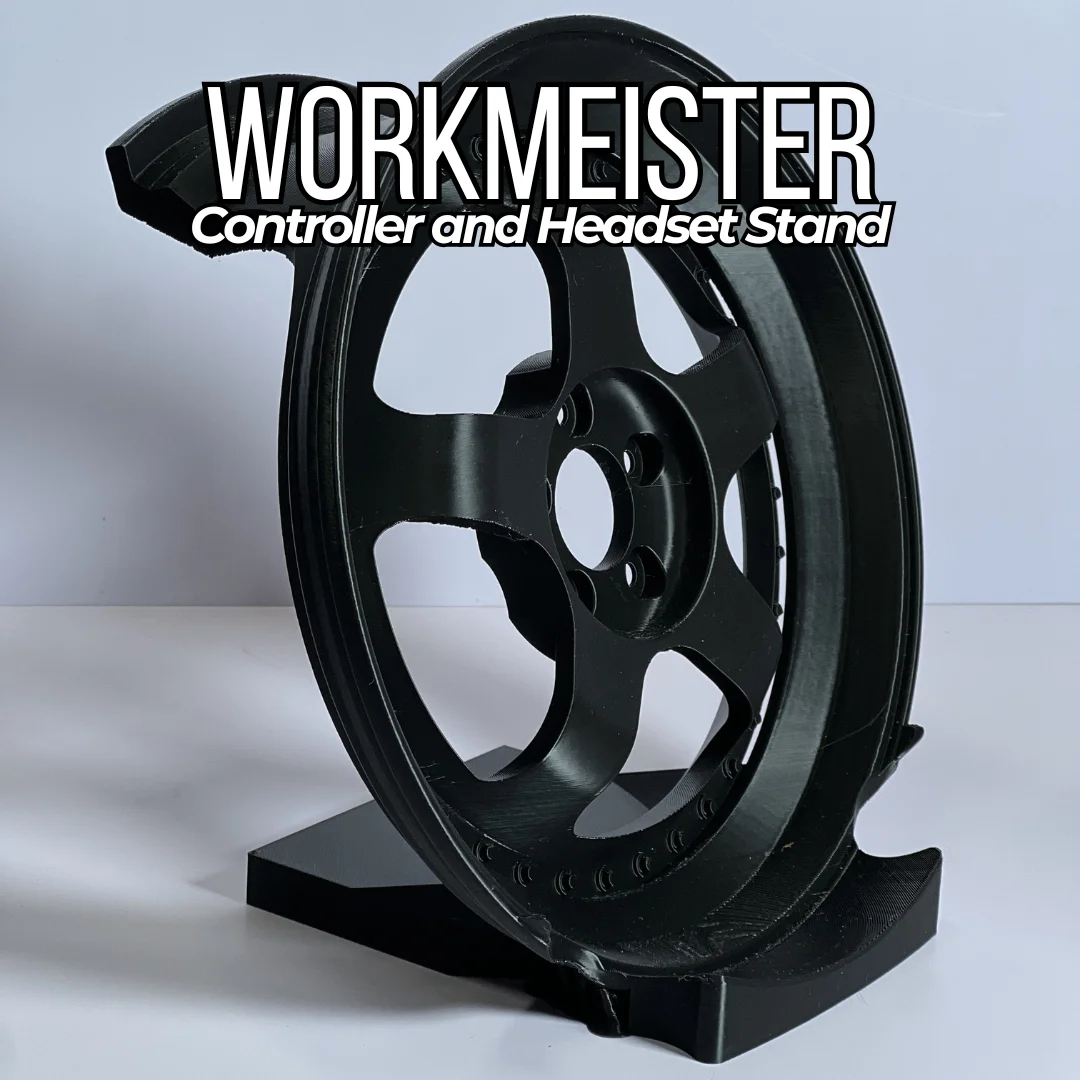 WorkMeister Inspired HeadPhone and Controller Holder 3d model