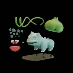 Bulbasaur Phone Stand 3d model