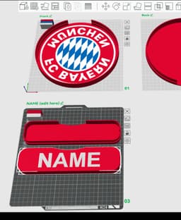 Bayern Munich Sign - LED Strip Compatible 3d model