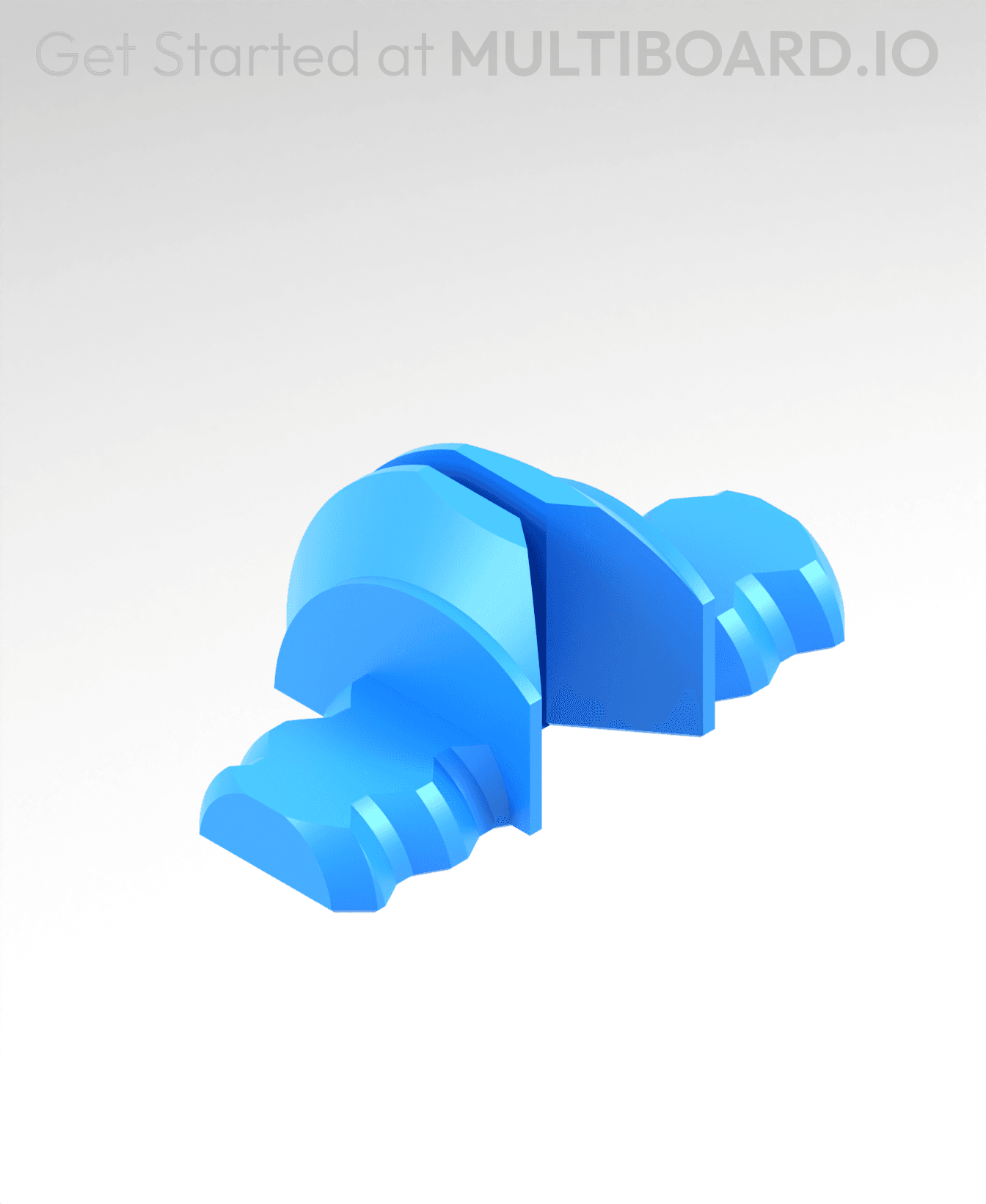 Right - Small Thread - Half Fix Point (Folded) 3d model