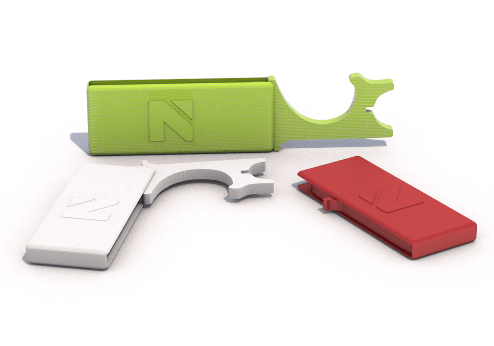Foldable NoTouchTool (1part) no extras needed 3d model