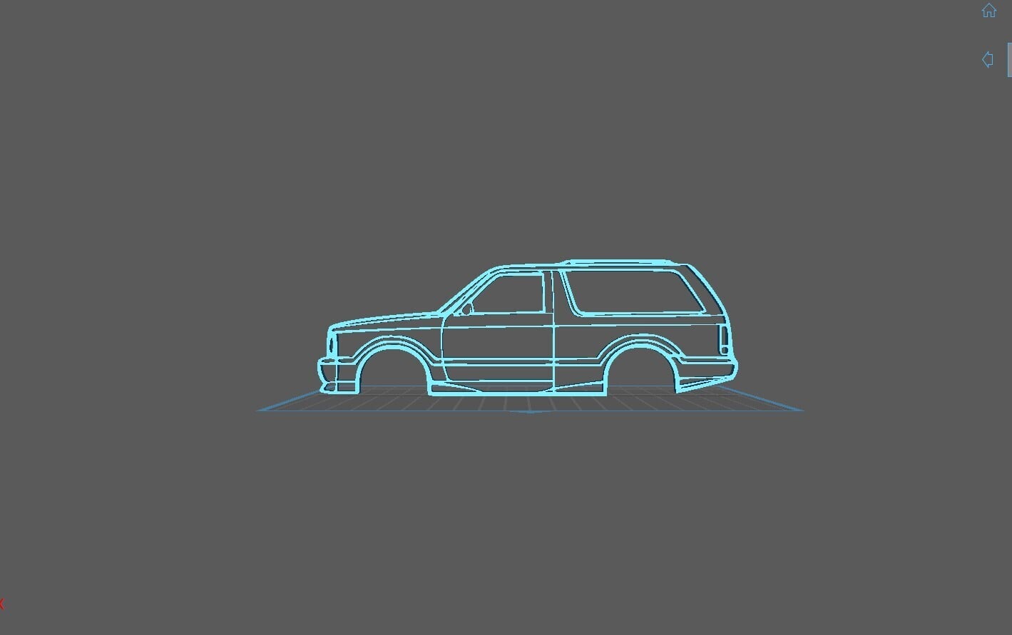GMC - Typhoon 1992 Wall Art 3d model