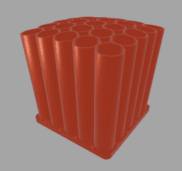 25 Tube Brush Holder 3d model