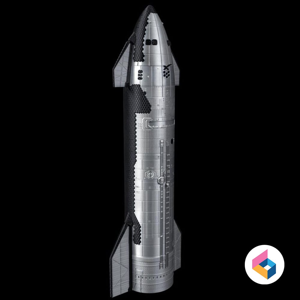 SpaceX Starship S28 Launch version 3d model