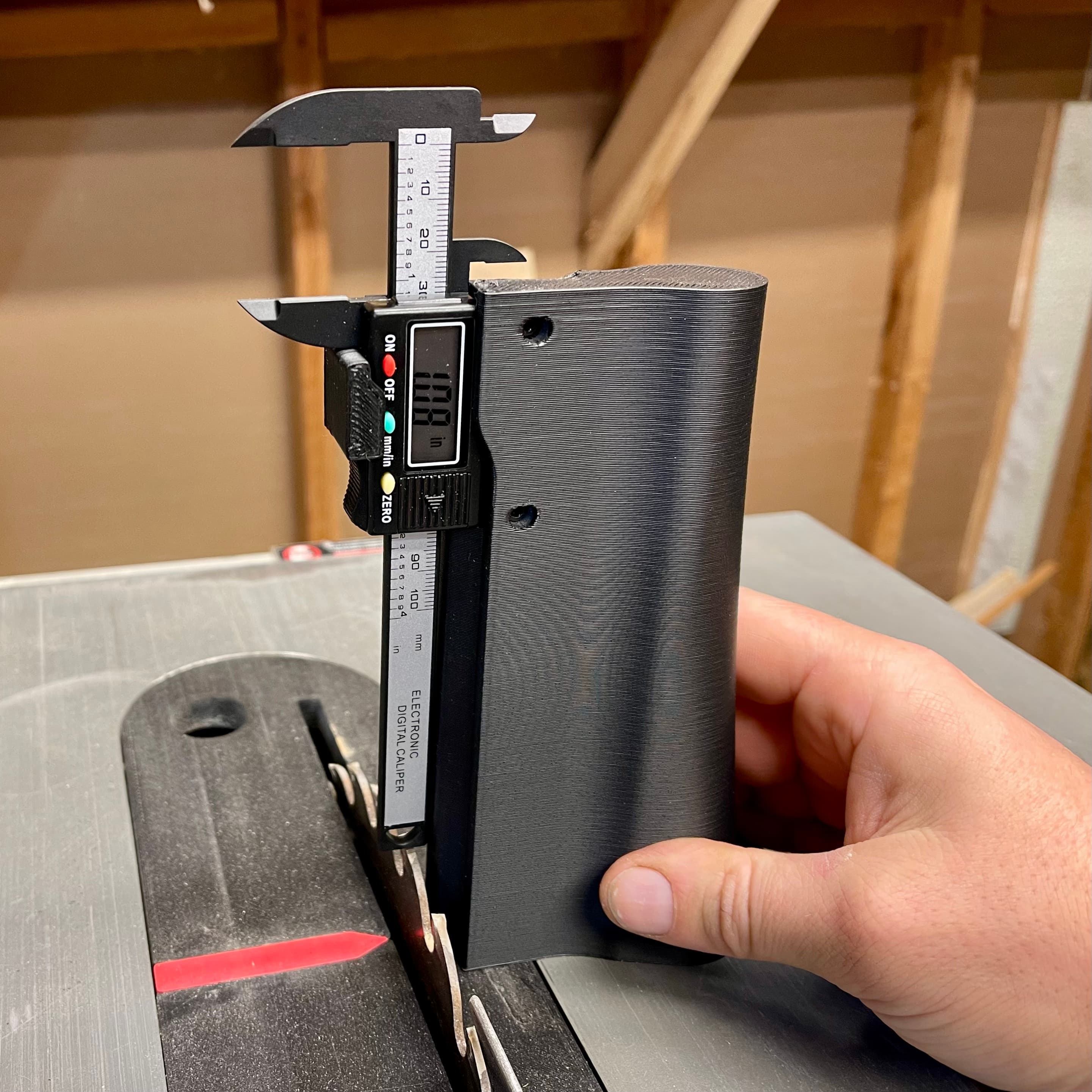 Saw Depth Gauge with Caliper for Router and Table Saw 3d model