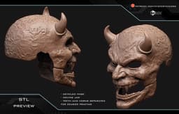 The Adjudicator mask with moveable jaw 3d model