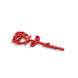 VALENTINES ROSES / GIFT FOR VALENTINES DAY / STANDING VALENTINES ROSE 3d model