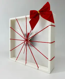 Christmas Holiday Clock for shelf desktop or wall 3d model