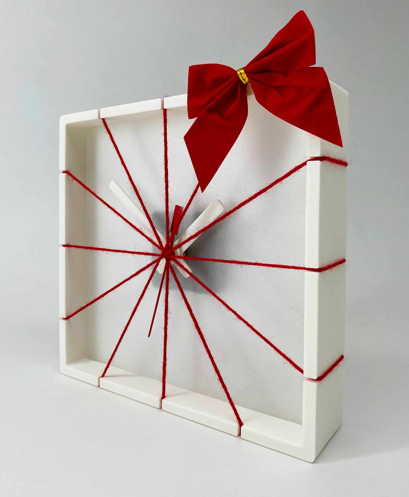 Christmas Holiday Clock for shelf desktop or wall 3d model