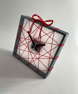 Christmas Holiday Clock for shelf desktop or wall 3d model