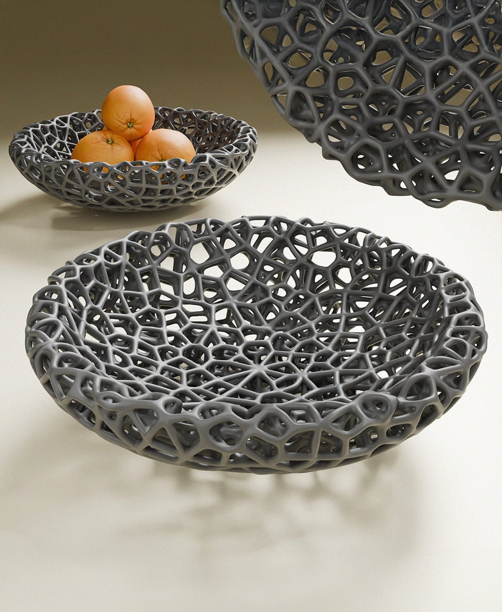 Organic Fruit Bowl 3d model
