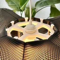 SINE | pendant light E27/E26 3d model