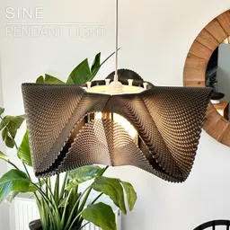 SINE | pendant light E27/E26 3d model