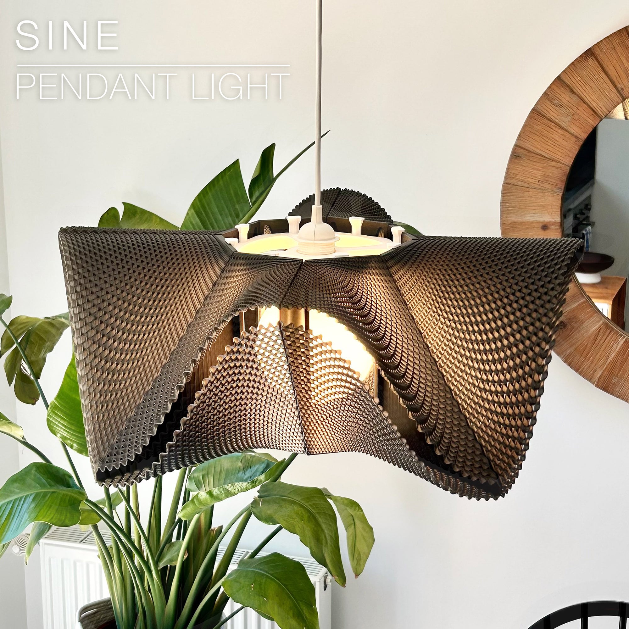 SINE | pendant light E27/E26 3d model