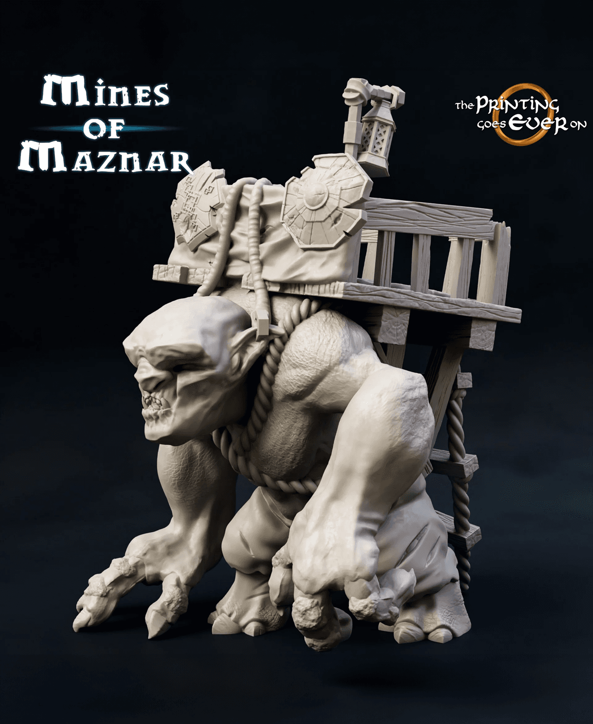 Cave Troll - Carrier Mount 3d model