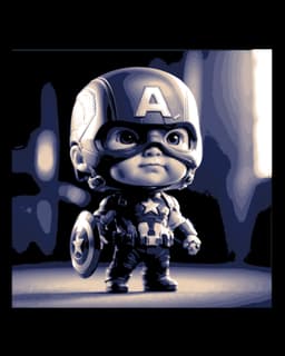 Chibi Art - Little one Photo of Captain America from Marvel Comics 3d model