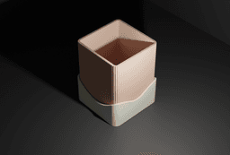 Planter - Square Version 3d model