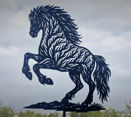 Majestic Wild Horse 2D Wall Art 3d model