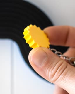Sun // Flatland Keychain Magnet 3d model