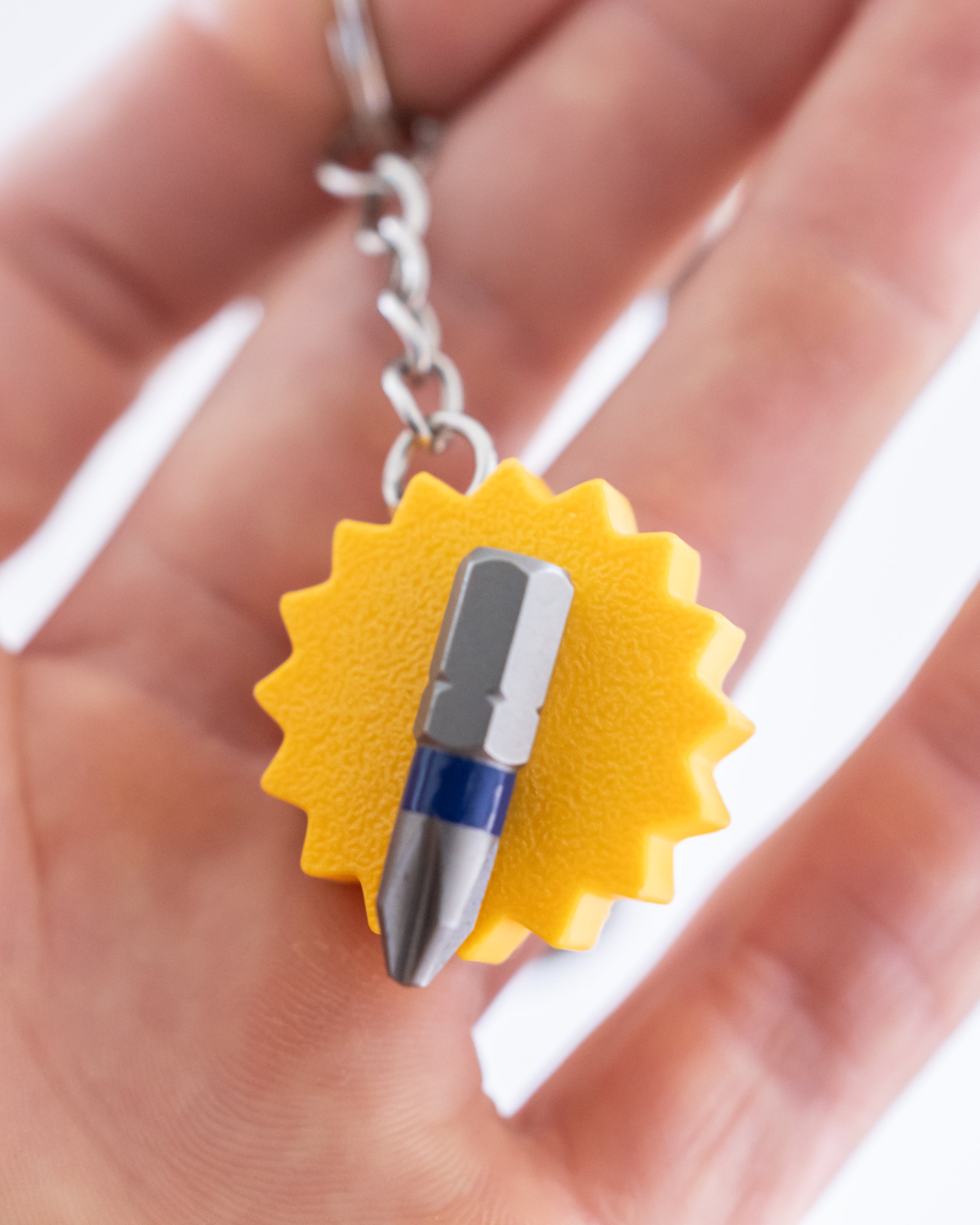 Sun // Flatland Keychain Magnet 3d model