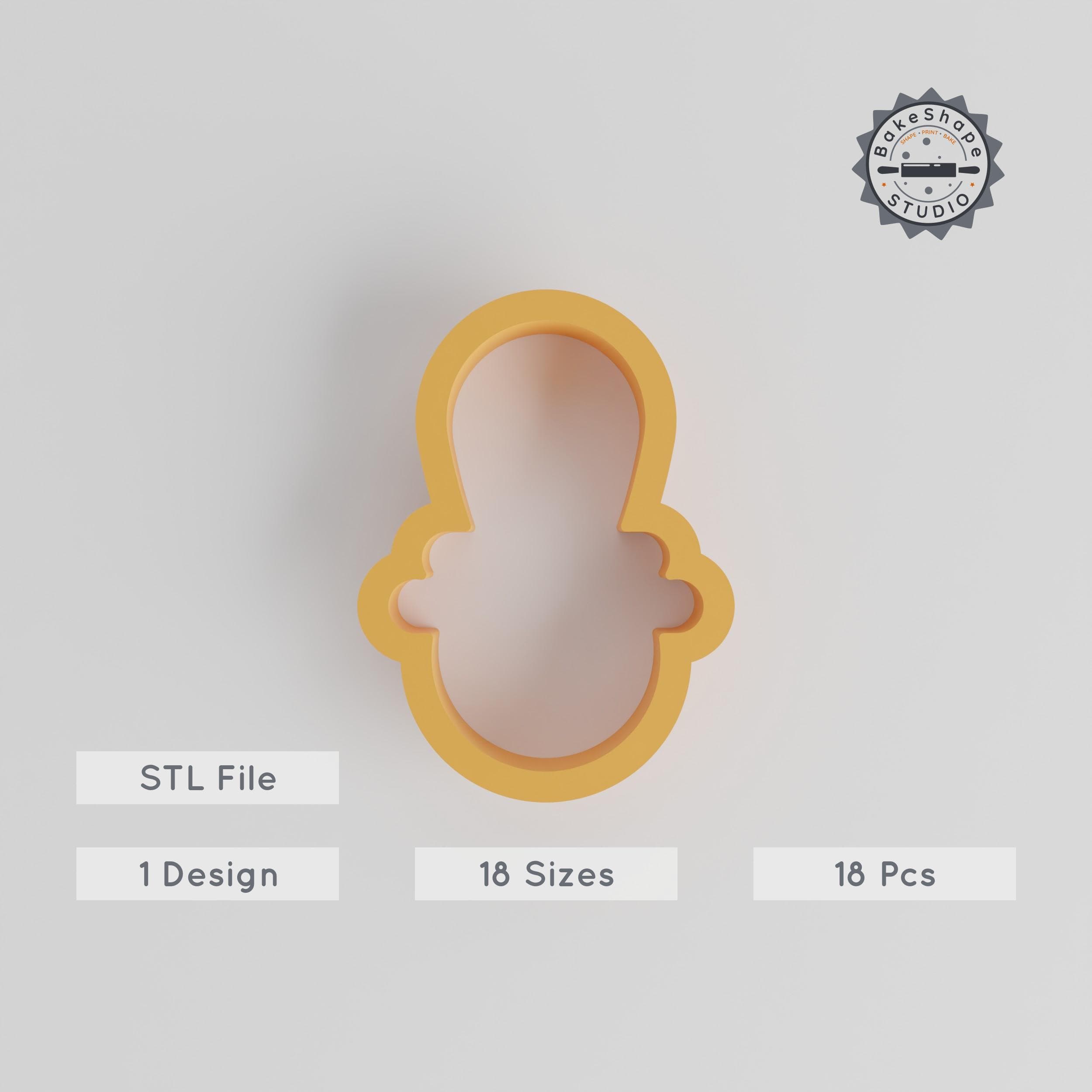 Baby Pacifier Shape Cutter Set, 18 Sizes, Perfect for Cookies, Fondant & Clay PRODUCT_3623 3d model