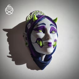 Kuchisake Wall Mask 3d model