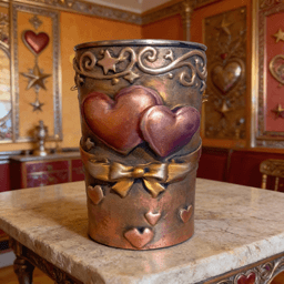 Valentine Hearts Tumbler 3d model