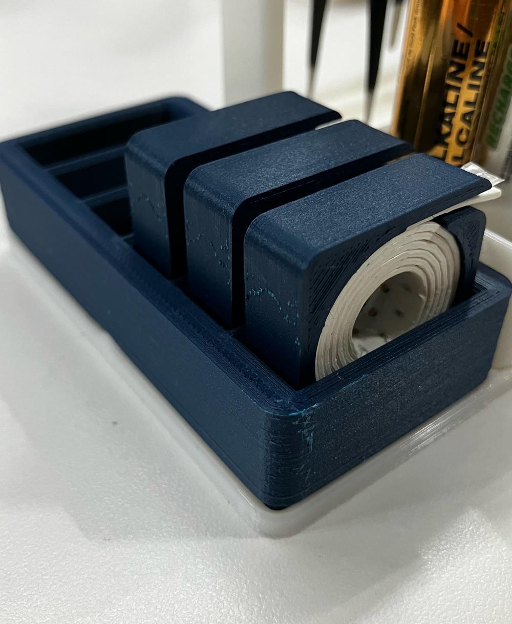 Gridfinity SMD Cut Tape Holder for SMD parts 3d model