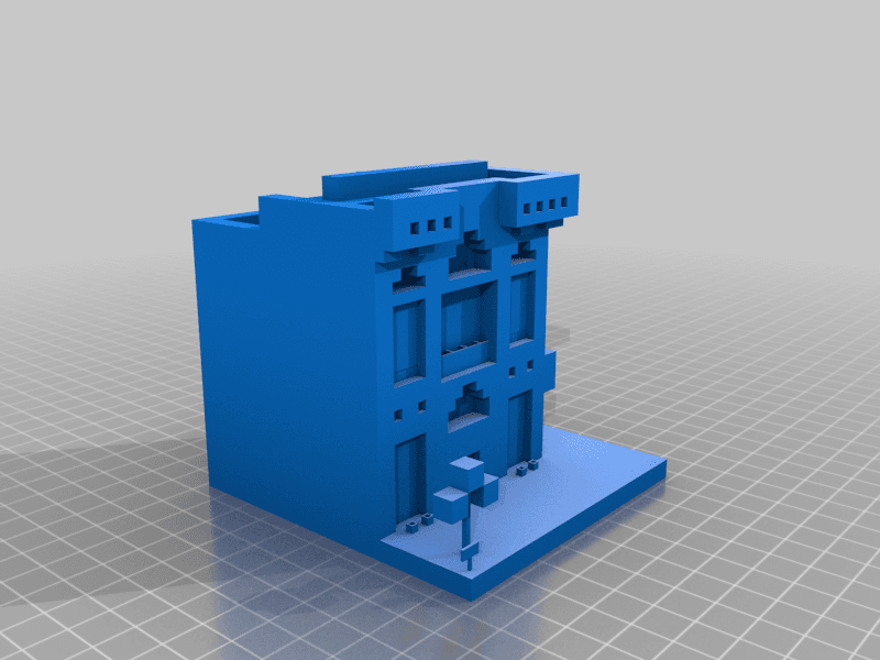Minecraft Bank 3d model