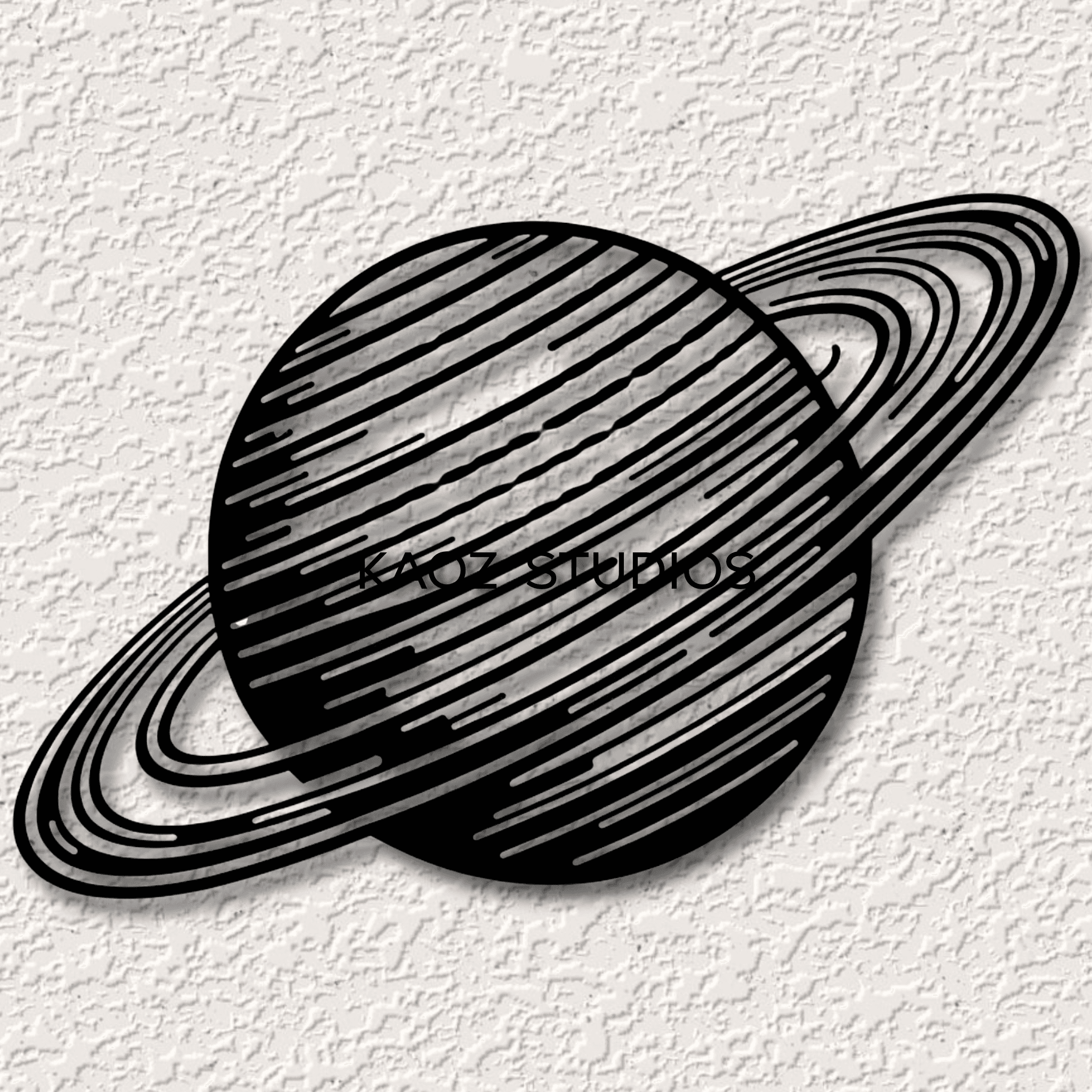 saturn wall art planet wall decor solar system decoration 3d model