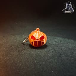 PumpkinKeychain - 5 Versions - Halloween 3d model