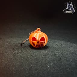 PumpkinKeychain - 5 Versions - Halloween 3d model