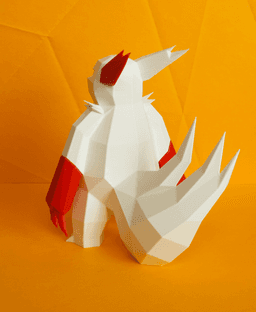 Zangoose Low Poly Pokemon 3d model